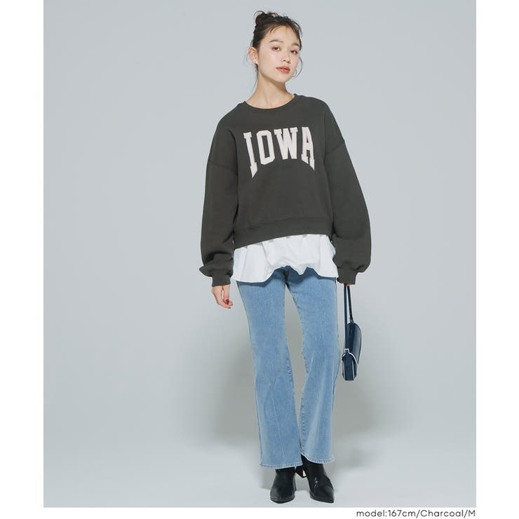 25AW 新色＆XLサイズ登場！ヘビーウェイト裏起毛ビンテージ加工ロゴスウェット | coca | 詳細画像15 