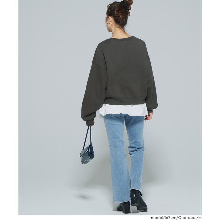 25AW 新色＆XLサイズ登場！ヘビーウェイト裏起毛ビンテージ加工ロゴスウェット | coca | 詳細画像17 