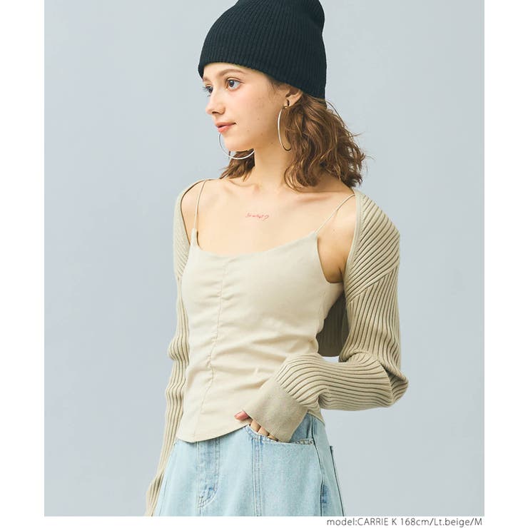 OUTBRA シャーリングキャミトップス[品番：PA000016231]｜coca