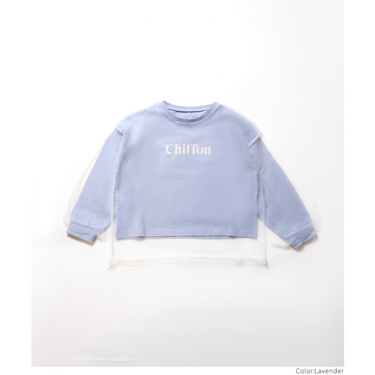 チュールドッキング長袖Tシャツ | coca | 詳細画像16 