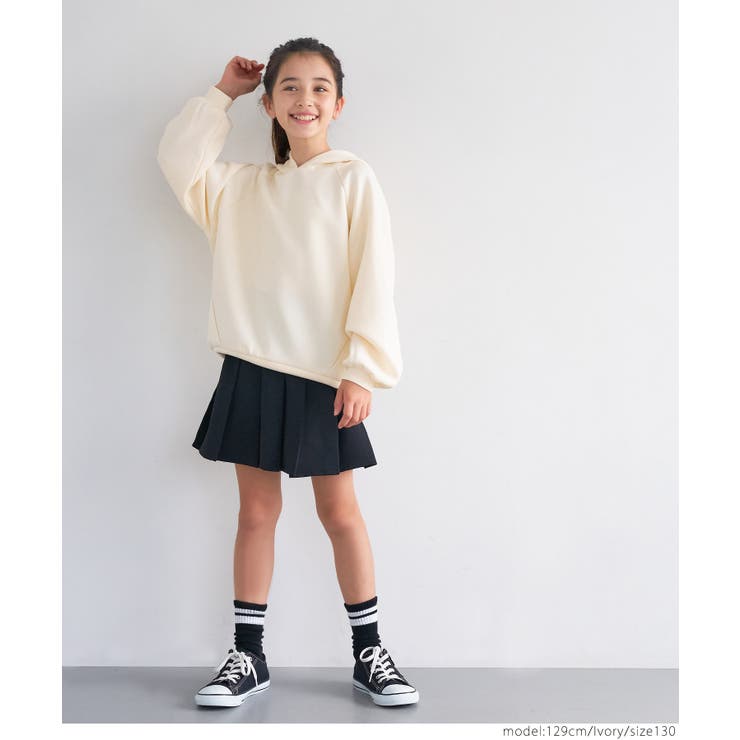 ソフトスウェットコークーンシルエットフーディ キッズ | coca | 詳細画像11 