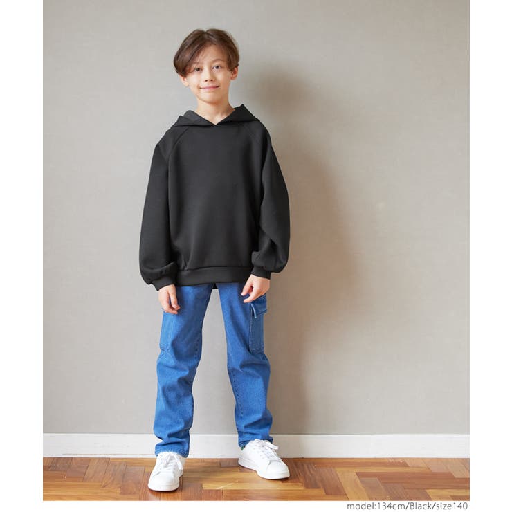 ソフトスウェットコークーンシルエットフーディ キッズ | coca | 詳細画像3 