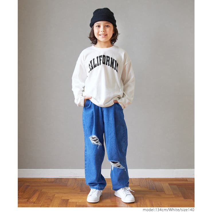 カレッジロゴビッグ長袖Tシャツ ボーイズ キッズ | coca | 詳細画像2 
