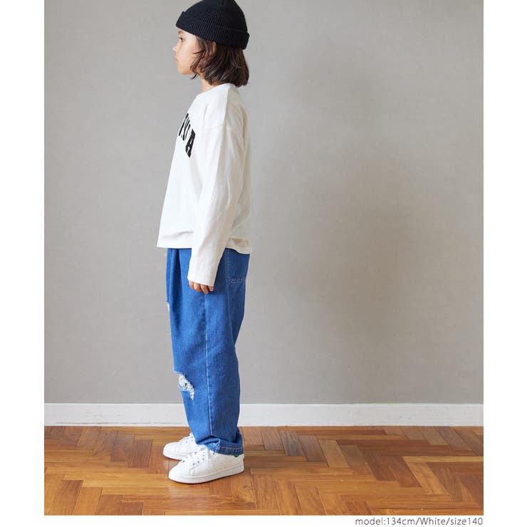 カレッジロゴビッグ長袖Tシャツ ボーイズ キッズ | coca | 詳細画像4 