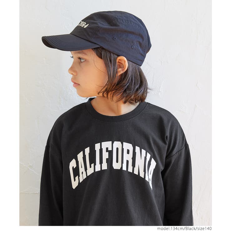 ［Black］ | カレッジロゴビッグ長袖Tシャツ ボーイズ キッズ | coca