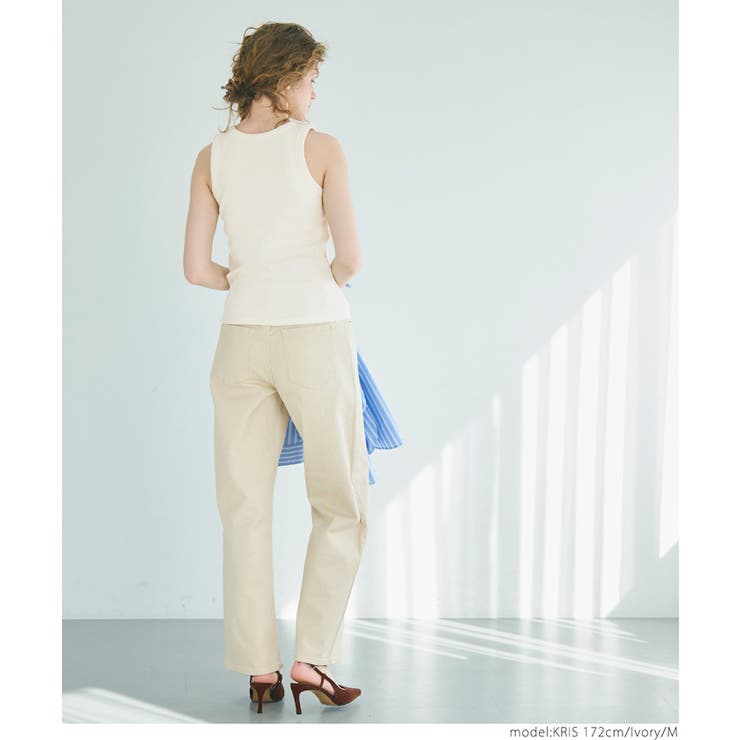 外で着られるブラトップス OUT BRAカップ付ハート刺繍タンクトップ | coca | 詳細画像13