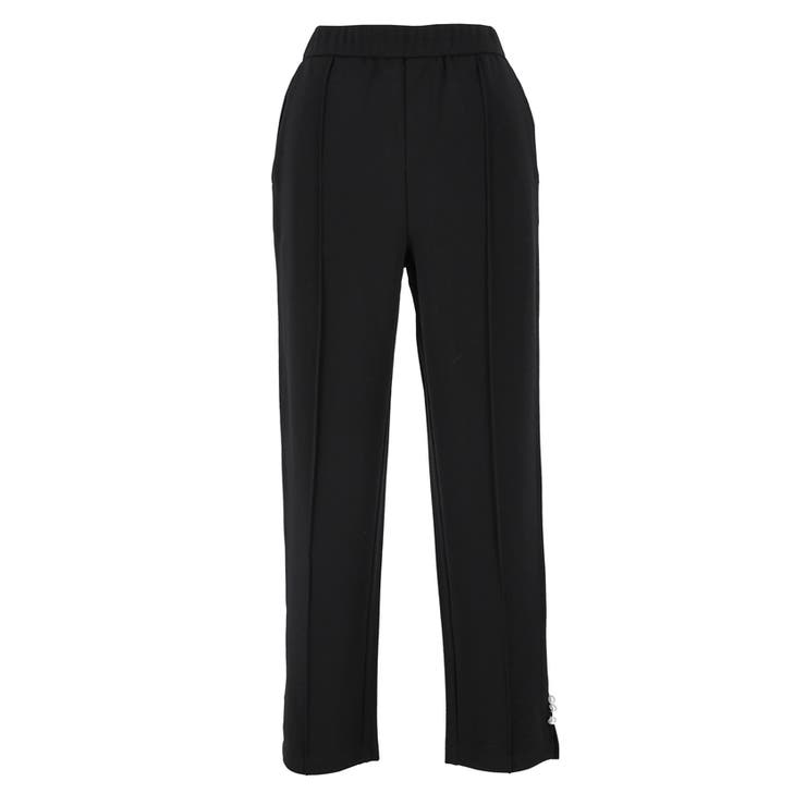 裾パールテーパードパンツ レディース[品番：PA000016834]｜coca