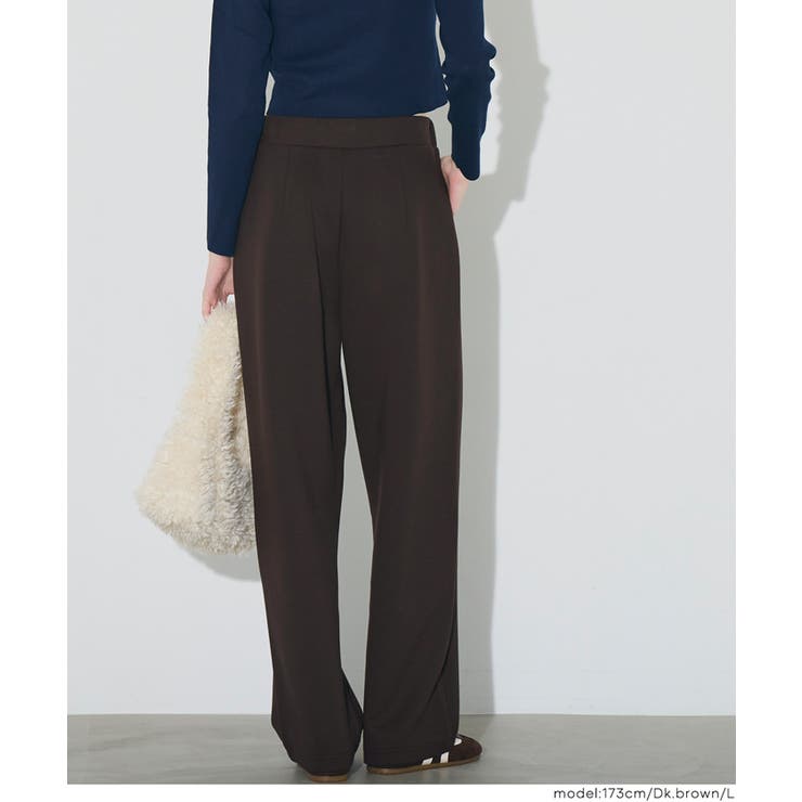 ラクもキレイ見えも叶える、ソフトスウェットカーブパンツ | coca | 詳細画像26 