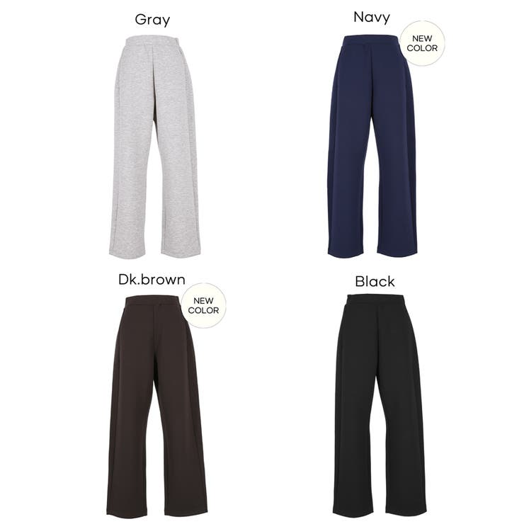 ラクもキレイ見えも叶える、ソフトスウェットカーブパンツ | coca | 詳細画像30 