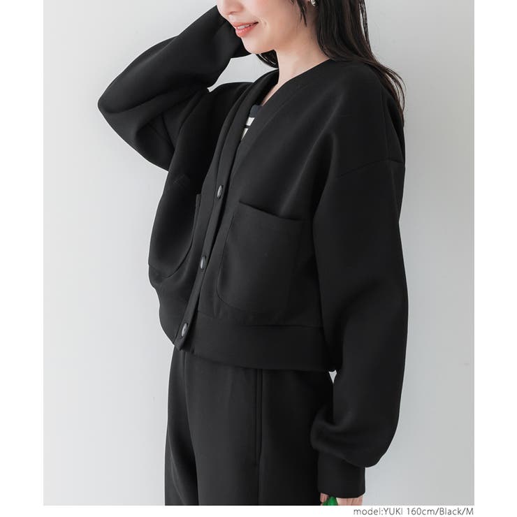 DONDUP 売れ筋商品|||ドンダップ カーディガン アウター レディース Cardigans Black クロップド カーディガン レディース 韓国 ファッション