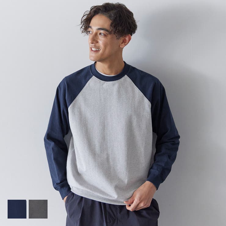 ミニ裏毛ラグランスウェット メンズ[品番：PA000016736]｜coca（コカ