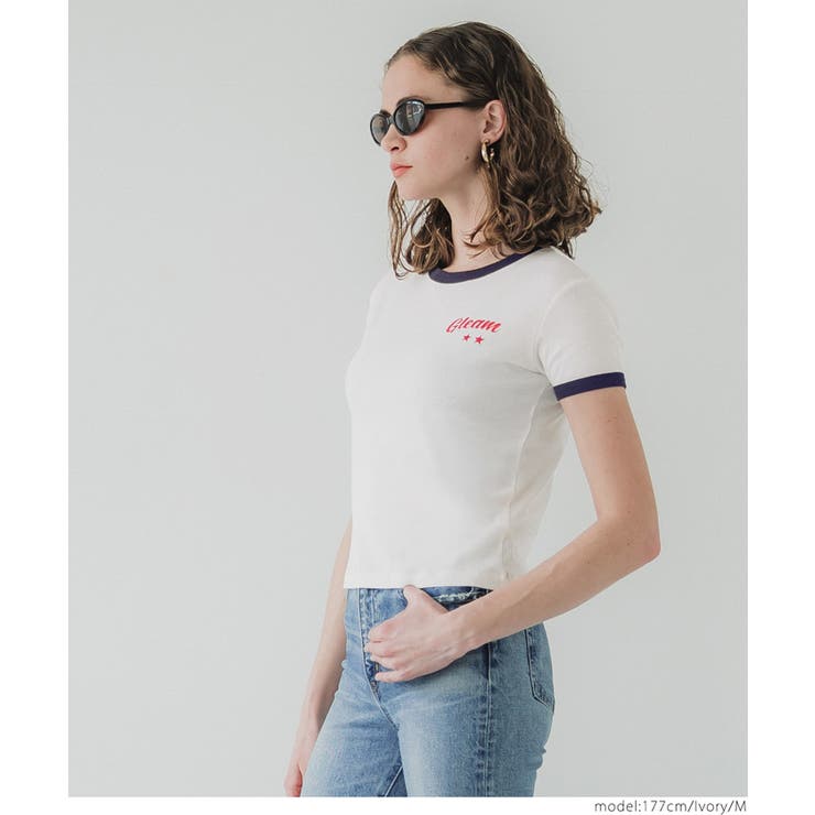 ロゴリンガーTシャツ レディース | coca | 詳細画像4 