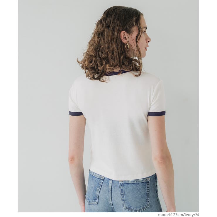 ロゴリンガーTシャツ レディース | coca | 詳細画像6 