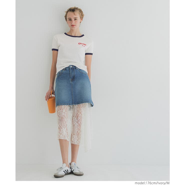 ロゴリンガーTシャツ レディース | coca | 詳細画像8 