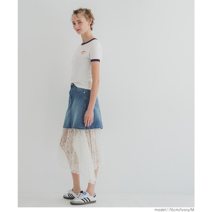 ロゴリンガーTシャツ レディース | coca | 詳細画像10 