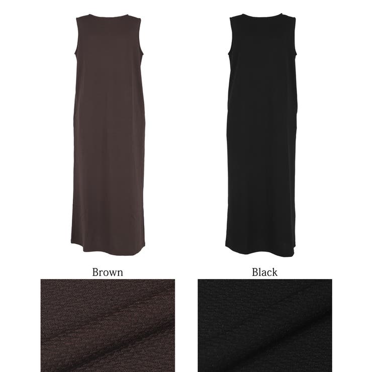 【速乾・イージーケア】エンボスボートネックマキシワンピース | coca | 詳細画像22 