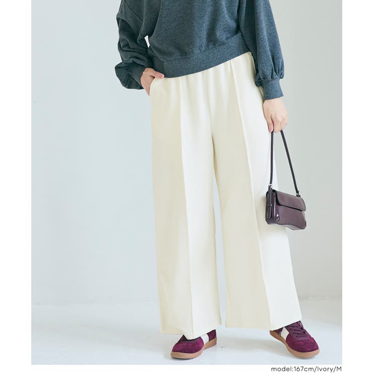 本日まで限定値下げ　セシリー バンセン エンボス加工 パンツ UK6 ブラック 本日まで限定値下げ セシリー バンセン エンボス加工 パンツ UK6