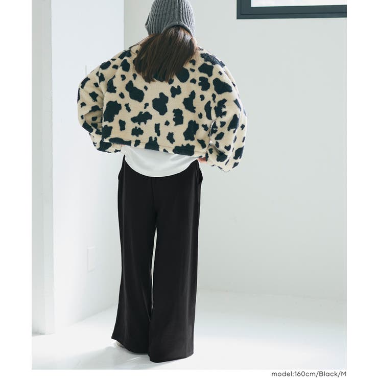 【速乾・イージーケア】エンボスセンターシームワイドパンツ | coca | 詳細画像11 