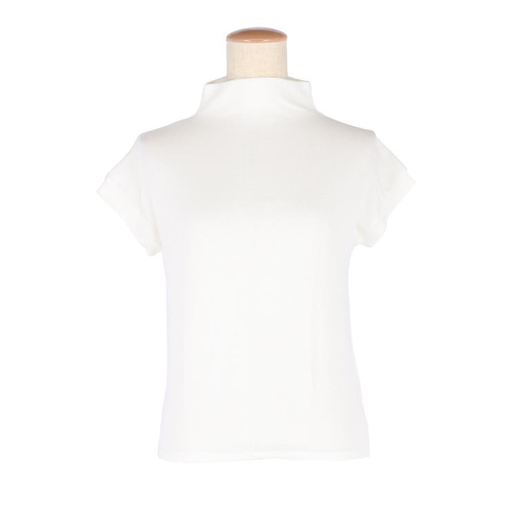 テレコリブハイネックTシャツ レディース | coca | 詳細画像2 