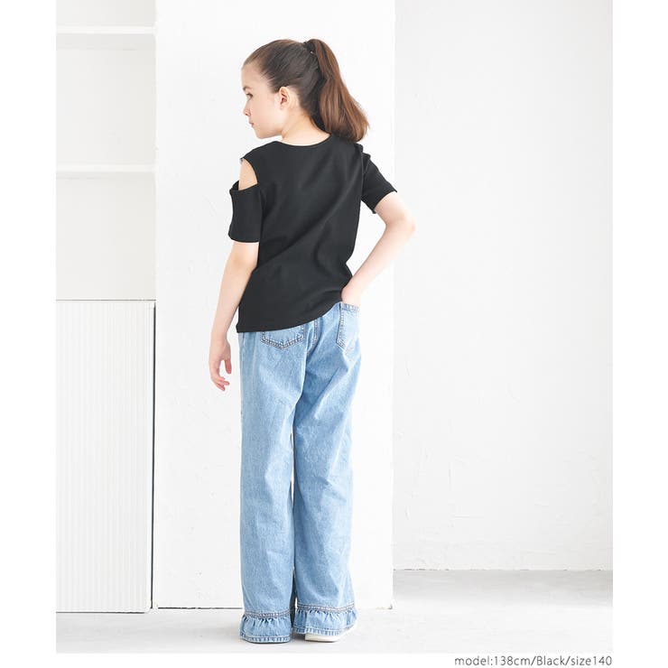 リブ肩スリットトップス キッズ | coca | 詳細画像4 