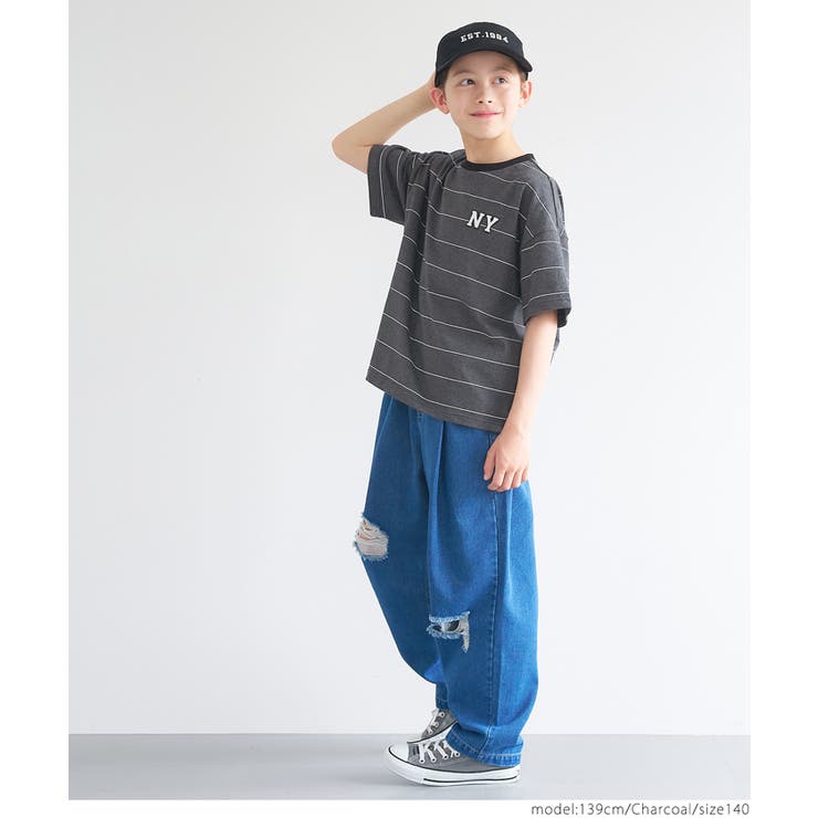 ボーダーワッペンTシャツ キッズ | coca | 詳細画像5 