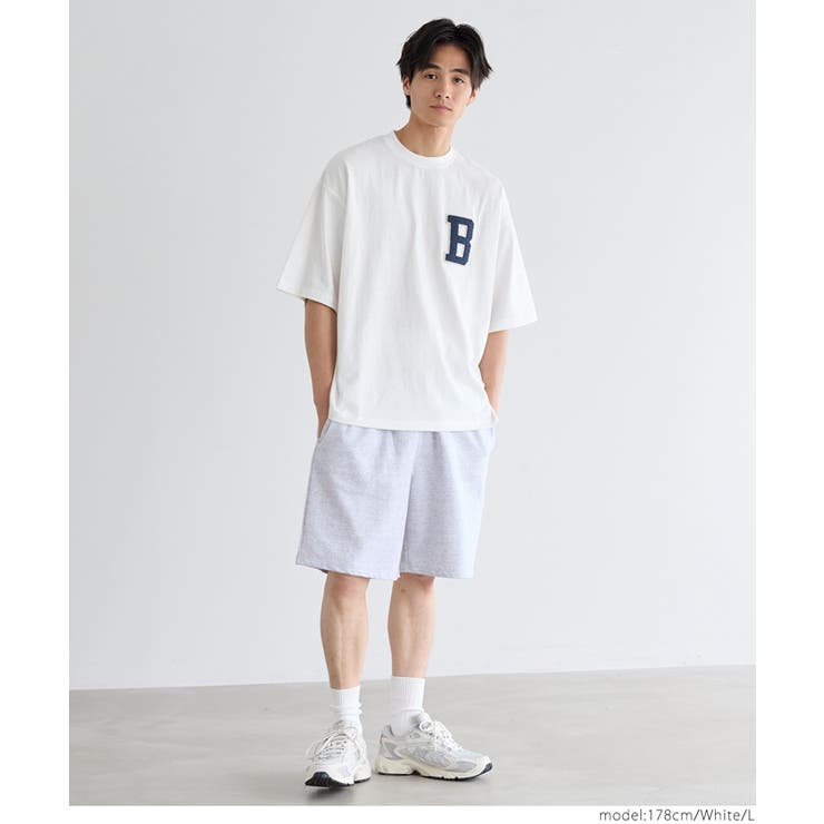 サガラ刺繍レタードワッペン半袖Tシャツ メンズ レディース | coca | 詳細画像11 