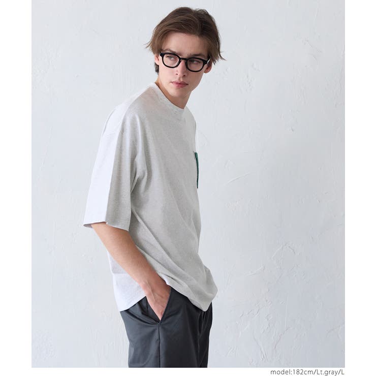 サガラ刺繍レタードワッペン半袖Tシャツ メンズ レディース | coca | 詳細画像16 
