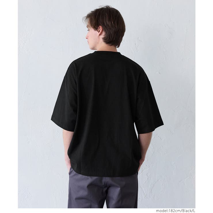 サガラ刺繍レタードワッペン半袖Tシャツ メンズ レディース | coca | 詳細画像20 