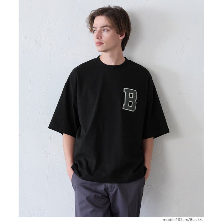 サガラ刺繍レタードワッペン半袖Tシャツ メンズ レディース | coca | 詳細画像22 