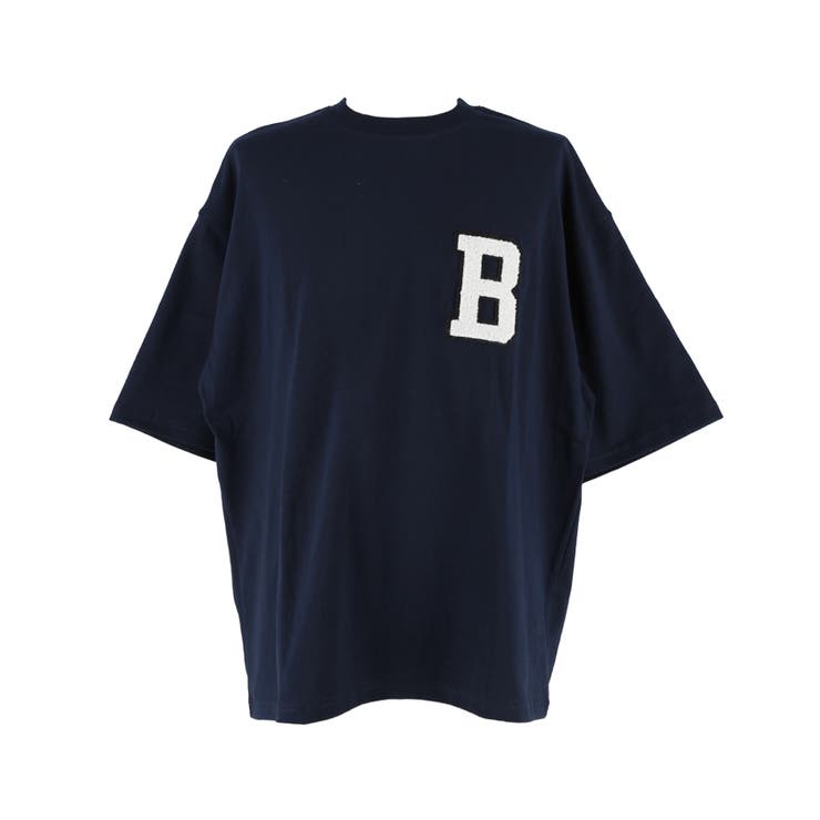 サガラ刺繍レタードワッペン半袖Tシャツ メンズ レディース | coca | 詳細画像4 