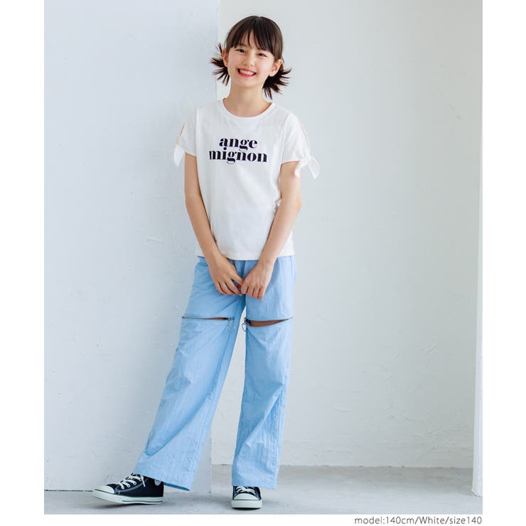袖リボン結びTシャツ キッズ | coca | 詳細画像2 