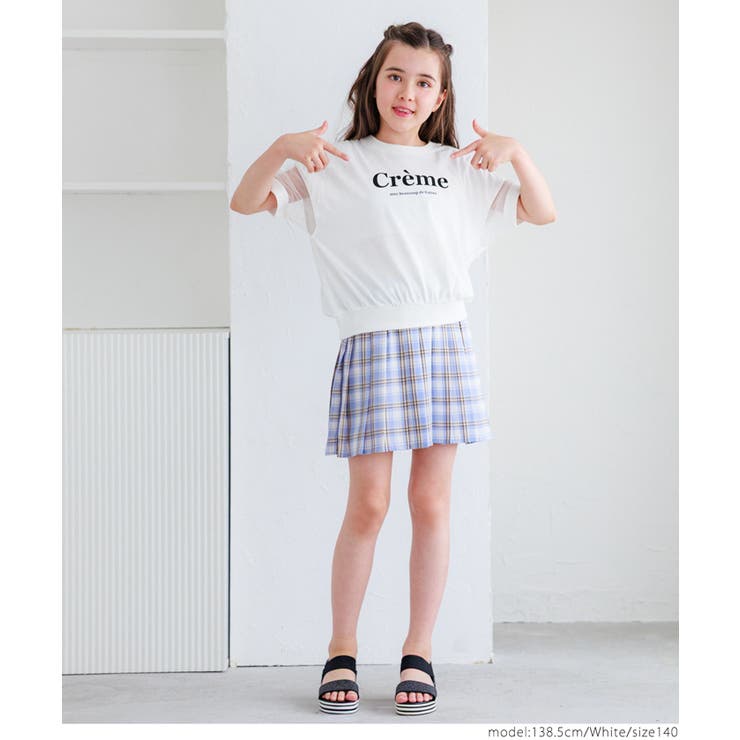 袖シアーロゴTシャツ キッズ | coca | 詳細画像5 