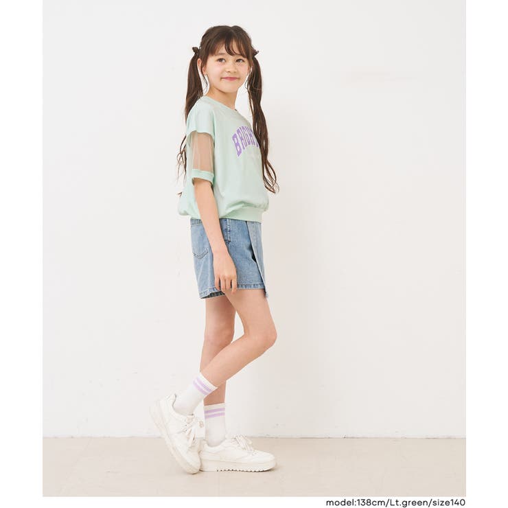 袖シアーロゴTシャツ キッズ | coca | 詳細画像12 