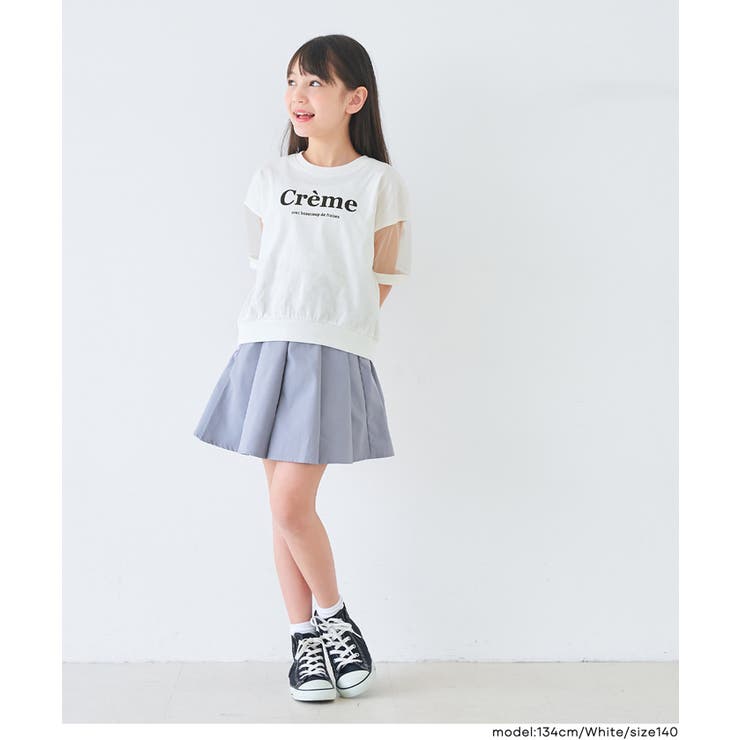 袖シアーロゴTシャツ キッズ | coca | 詳細画像2 