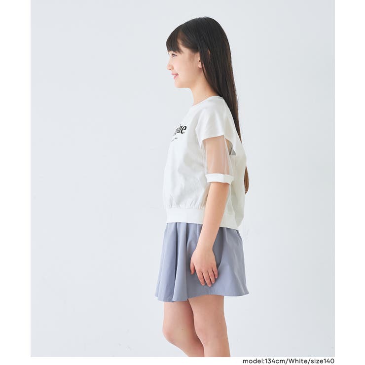 袖シアーロゴTシャツ キッズ | coca | 詳細画像3 