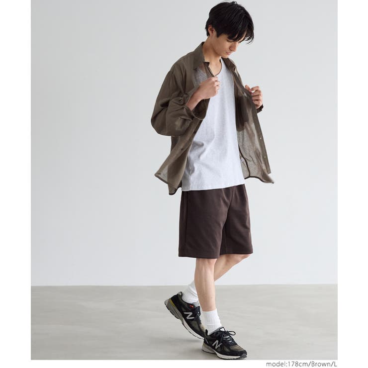 ストレッチダンボールニットショートパンツ メンズ | coca | 詳細画像14 