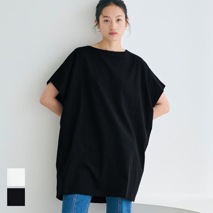 ボートネックドルマンチュニック レディース[品番：PA000017268]｜coca
