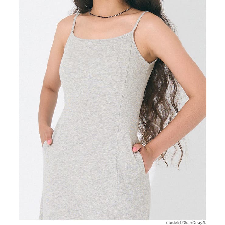 OUT BRA リブキャミワンピース | coca | 詳細画像17 