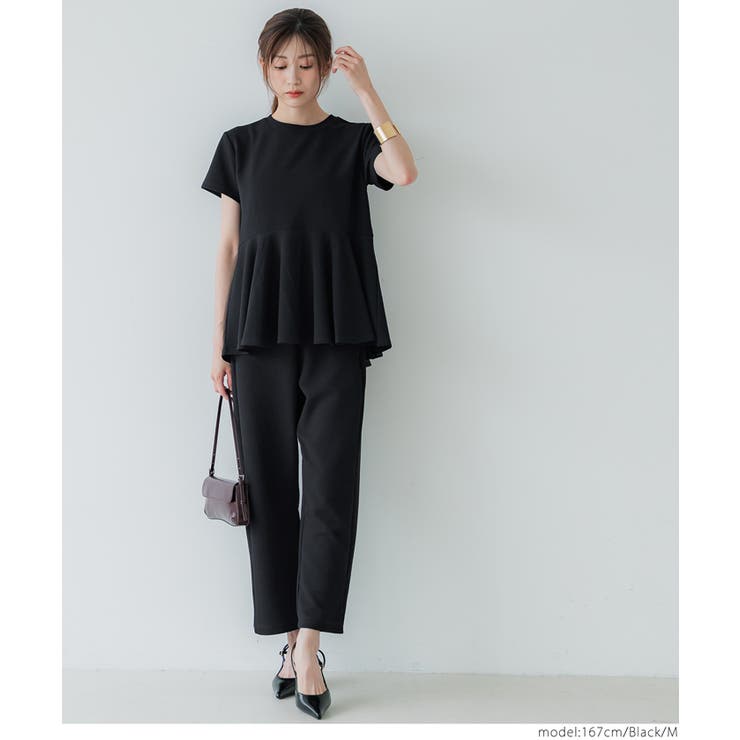 【速乾・イージーケア】エンボスカーブパンツ | coca | 詳細画像13 