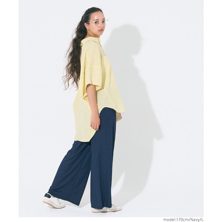 【3サイズ展開/シワになりにくい】リブリラックスパンツ | coca | 詳細画像19 