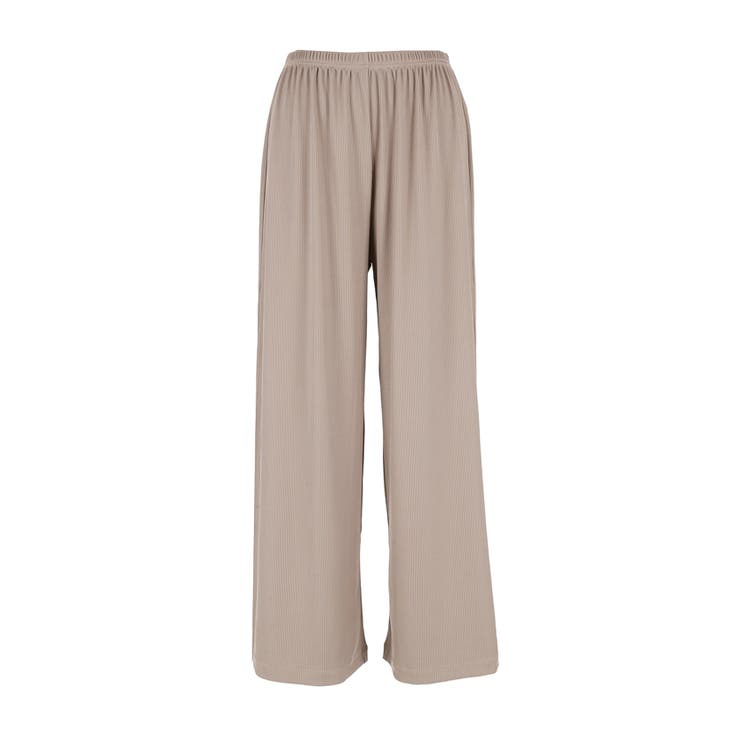 【3サイズ展開/シワになりにくい】リブリラックスパンツ | coca | 詳細画像3 