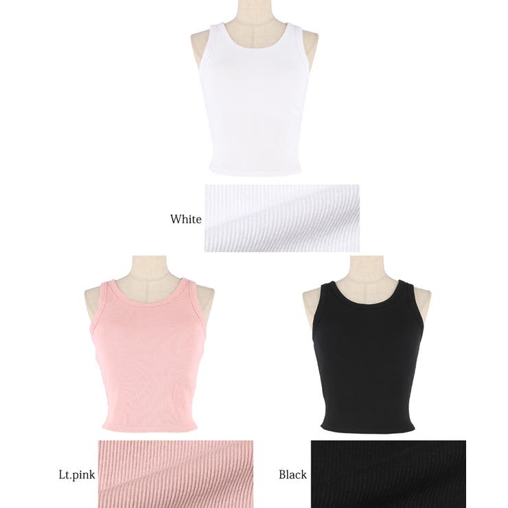 【カップ付き/3サイズ展開】OUT BRA クロップド丈タンクトップ | coca | 詳細画像24 