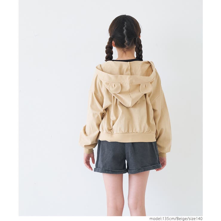 クマみみジップアップパーカー キッズ | coca | 詳細画像16 