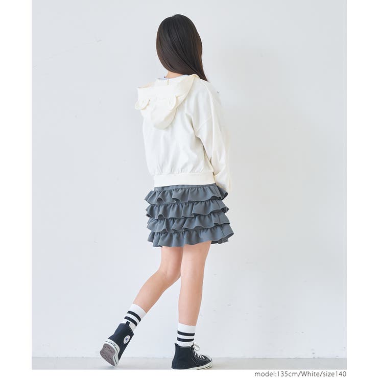 クマみみジップアップパーカー キッズ | coca | 詳細画像7 