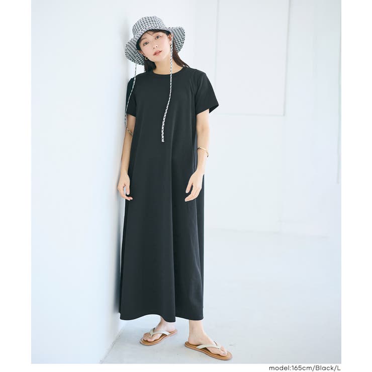 ライトエンボスマキシワンピース【田中里奈様着用】[品番：PA000017272