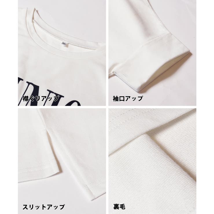 ロゴロールアップスリーブスウェットトップス | coca | 詳細画像27 