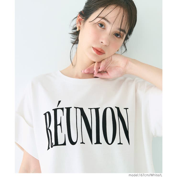 ［White］ | ロゴロールアップスリーブスウェットトップス | coca