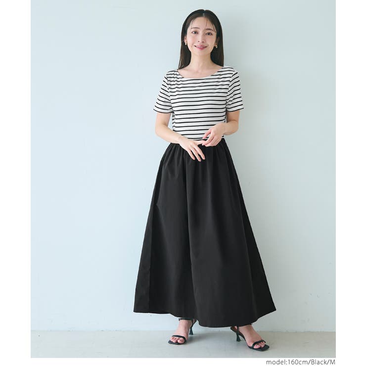 ボーダー切り替えワンピース | coca | 詳細画像10 