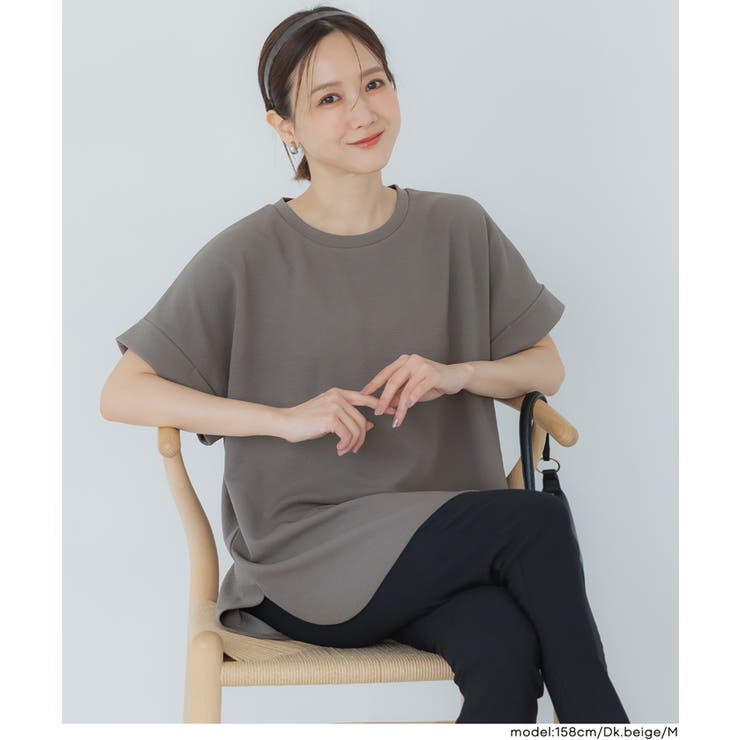 ライトエンボスロールアップスリーブトップス【田中里奈様着用】 | coca | 詳細画像7 