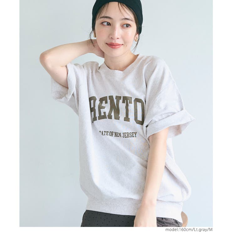 ［Lt.gray］ | スウェットライク半袖Ｔシャツ レディース | coca